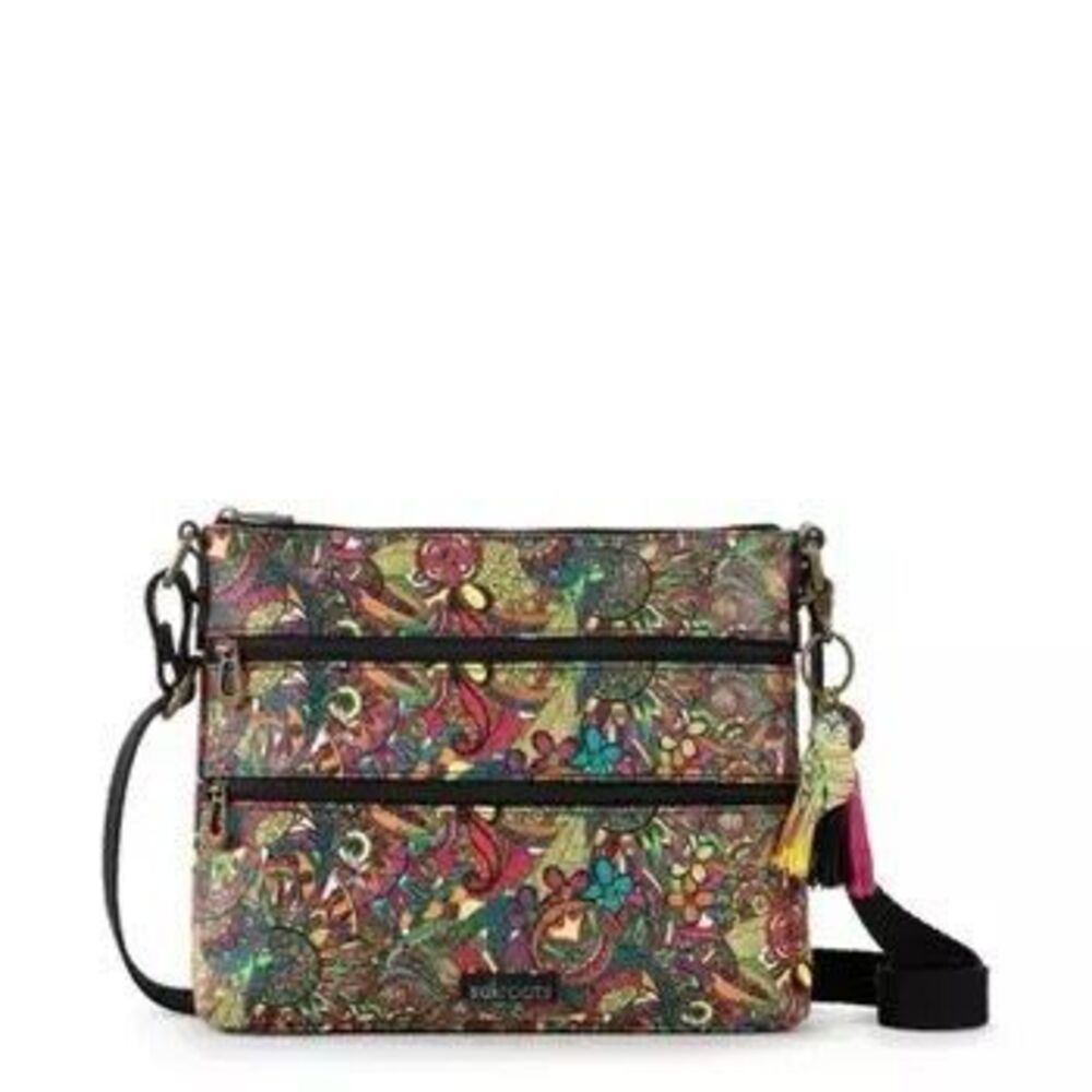 SAKROOTS Artist Circle Zippered Crossbody - rainbow spirit desert - Picture 7 of 7